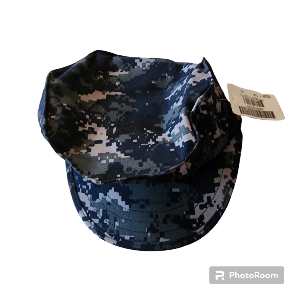 NWT digital blue camo cover hat